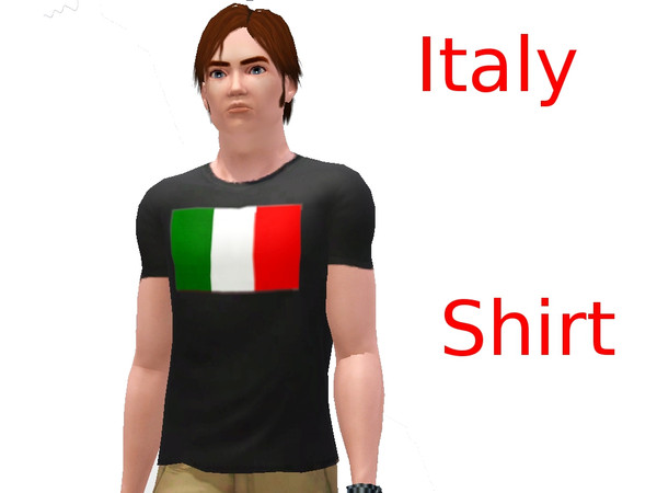 Sims 3 — Pg Shirt Italy Male by Pegasus9602 — European Championship is coming! With fan shirts, your sims are perfectly
