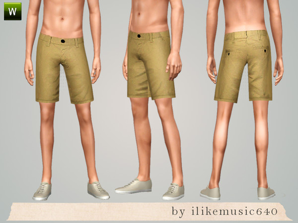 Sims 3 — Basic Shorts AM by ILikeMusic640 — basic shorts, recolorable