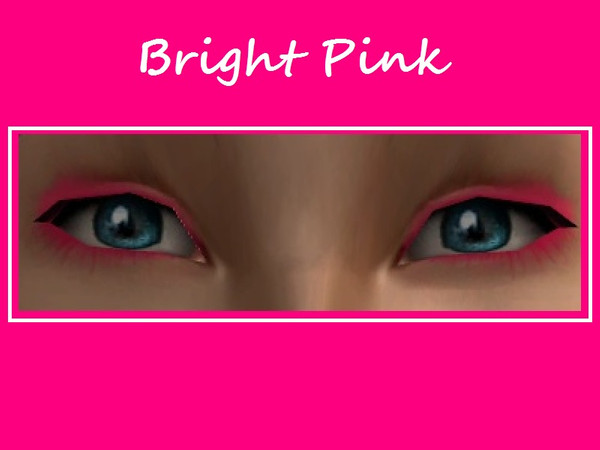 Sims 2 — Bright eye shadow set - Bright Pink Shadow by Kara_Croft — 