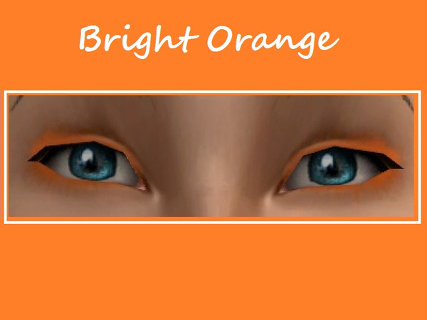 Sims 2 — Bright eye shadow set - Bright Orange Shadow by Kara_Croft — 