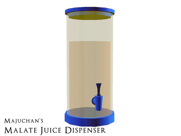 Sims 3 — Malate Juice Dispenser Decor by Majuchan — Quench sims' thirst with this cool juice dispenser.