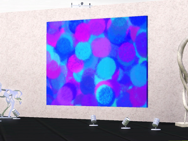 Sims 3 — Pg Blue Oil 3 by Pegasus9602 — Blue oil painting for you! The Mesh is by Pralinesims, thank you! Please enjoy!