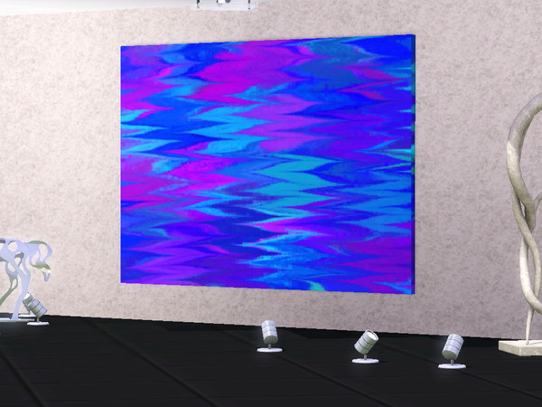 Sims 3 — Pg Blue Oil 1 by Pegasus9602 — Blue oil painting for you! The Mesh is by Pralinesims, thank you! Please enjoy!