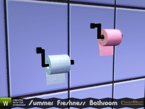 Sims 3 — Summer Freshness Bathroom Set. Toilet Paper by Canelline by Canelline — Summer Freshness Bathroom Set. Toilet