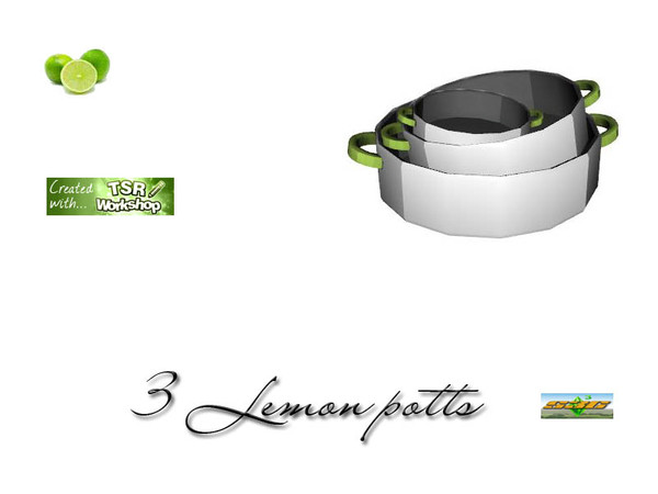Sims 3 — S3C 3 Lemon pots by ruhrpottbobo — S3C 3 Lemon pots 