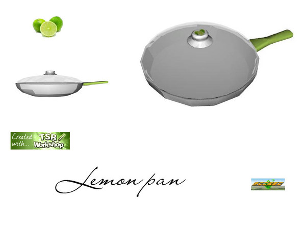 Sims 3 — S3C Lemon pan by ruhrpottbobo — S3C Lemon glassS3C Lemon pan 