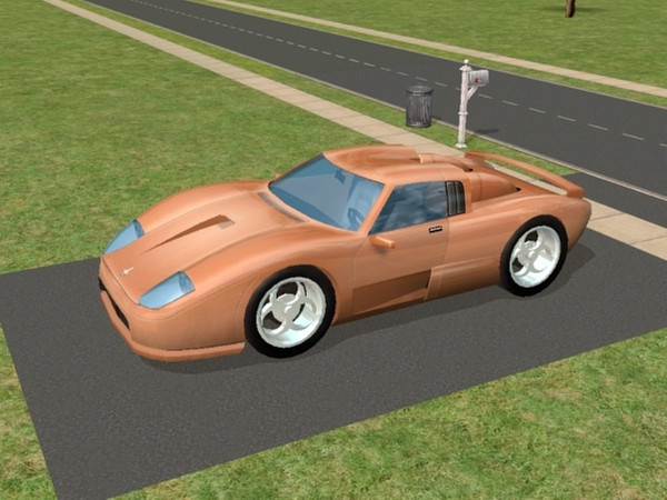 Sims 2 — Sportscars - Brown beige sportscar by Jempa922 — Here is abrown car