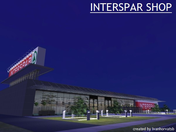 Sims 2 — INTERSPAR SHOP by ivanhorvatsb — INTERSPAR SHOP; complete it by filling shop with food and etc. and decorating