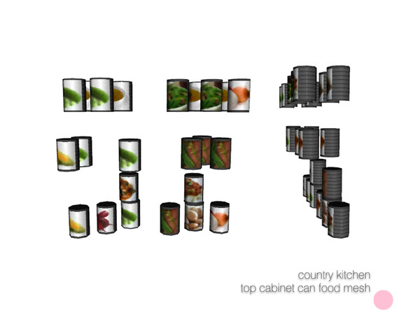 Sims 3 — Cabinet Can Food Mesh by DOT — Cabinet Can Food Mesh by DOT of The Sims Resource