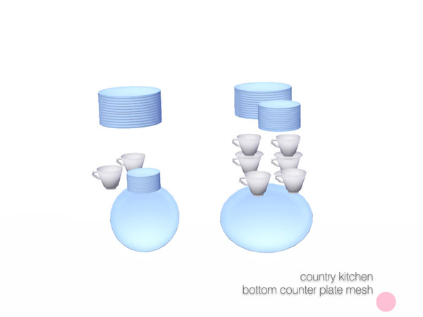 Sims 3 — Counter Plate Mesh by DOT — Counter Plate Mesh by DOT of The Sims Resource