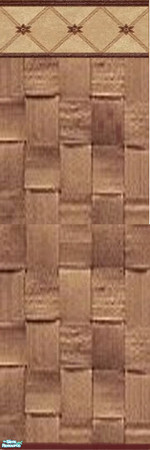 Sims 2 — Brown Weave by mai_sumi — A simple design, that looks almost three dimensional. Perfect for any Sim\'s home. By