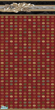 Sims 2 — Wall - Scarlet Moon Phase with border by Sheera — Part of my Scarlet Moon Phase Walls & Floors Set , hope