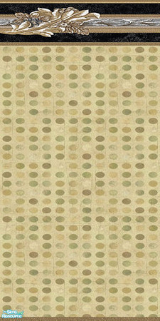 Sims 2 — Wall - Emerald Moon Phase with border by Sheera — Part of my Emerald Moon Phase Walls & Floors Set, hope