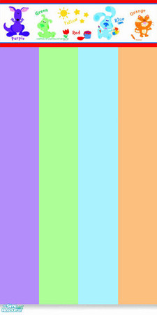 Sims 2 — Blue\'s Clues Nursery - Wallpaper 1 by lym — Part of my Blue\'s Clues Nursery set.