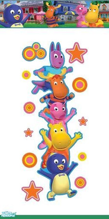 Sims 2 — Backyadigans transitional bedroom -Part A - Wall all by frogger1617 — Backyardagins by Nick Jr Meshes by Sims 2