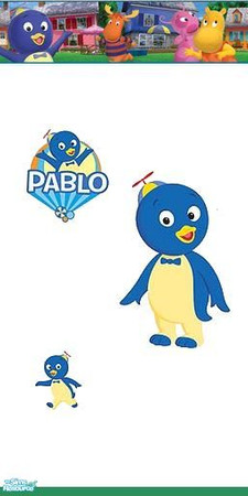 Sims 2 — Backyadigans transitional bedroom -Part A - Wall Pablo by frogger1617 — Backyardagins by Nick Jr Meshes by Sims