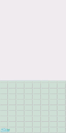 Sims 2 — Coloured Half Tile - Colouredhalftile Heritagegreen by gil_shalos — White wall with base tiles in Heritage Green