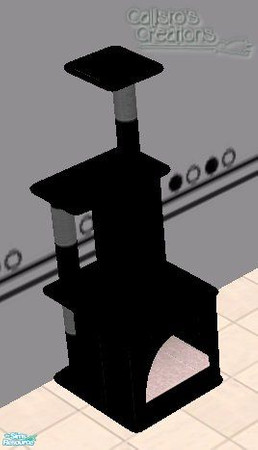 Sims 2 — Calli\'s Kitty Chic - Black and White - Kitty Condo by Callisto149 — Sorry dog lovers, it\'s all about the
