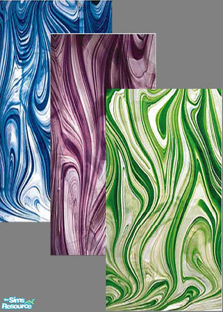 Sims 2 — Swirls Wall Set by SMTCHA022 — A set of 3 Swirls walls that match my Swirls floor set