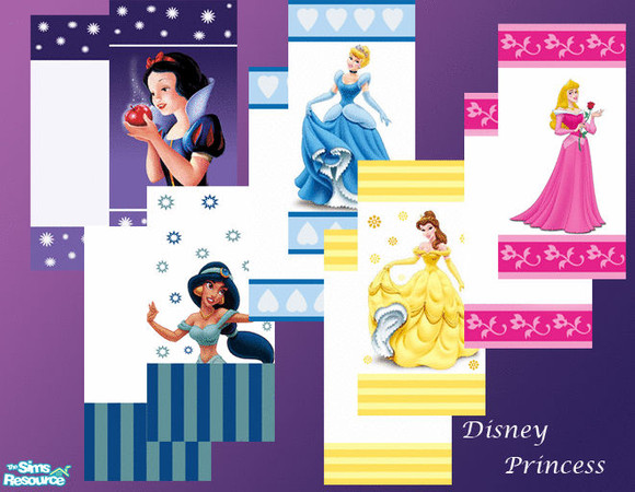 Sims 2 — Disney Princess by susycd — A cute set for kids rooms...There is too a matching floors...