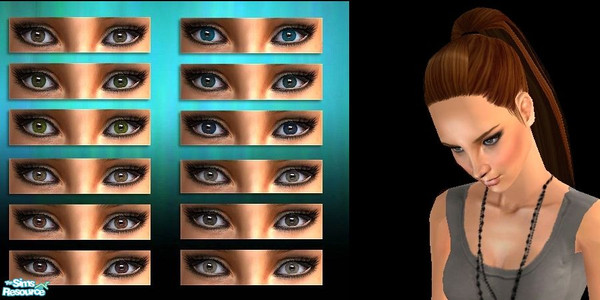 Sims 2 — Northern Lights: Realistic Eyes by hrekkjavaka — A set of 12 realistic eyes. 