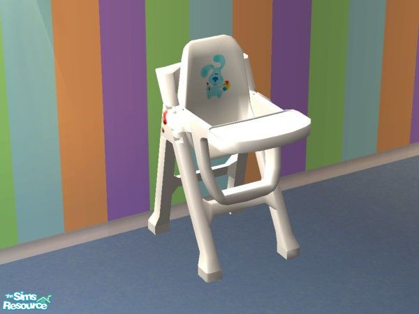 Sims 2 — Blue\'s Clues Nursery - High Chair by lym — Part of my Blue\'s Clues Nursery set.