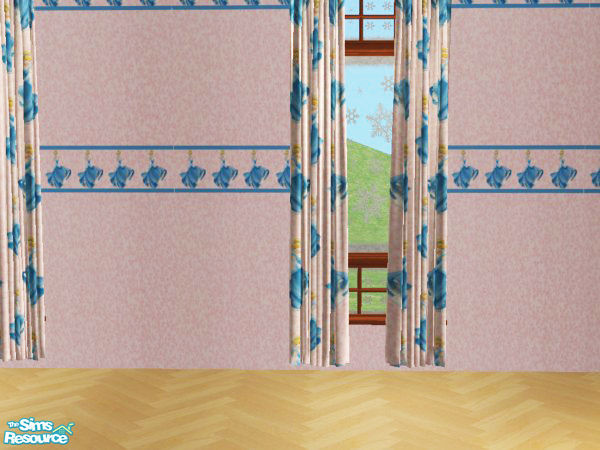 Sims 2 — Cinderella Nursery - Curtain by MysticVelvet — This is the Mesh.