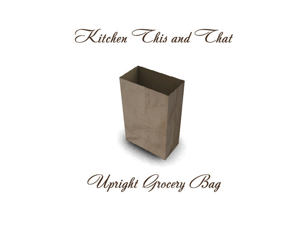 Sims 3 — Kitchen This and That Upright Bag by wolfspryte — part of the Kitchen This and That Clutter Collection For use