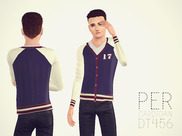 Sims 3 — Per T-shirt by DT456 — An accessory for the Per Cardigan. 