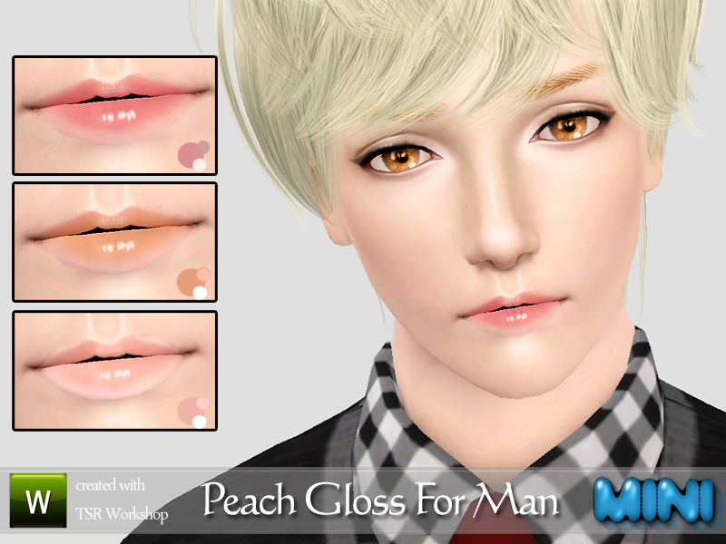 The Sims Resource Peach Gloss For Man