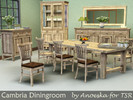 Sims 3 — Cambria Diningroom by AnoeskaB — A new diningroom set. TSRAA