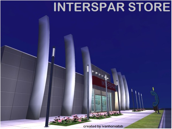 Sims 2 — INTERSPAR STORE by ivanhorvatsb — INTERSPAR STORE; complete shop furnishing and decorating