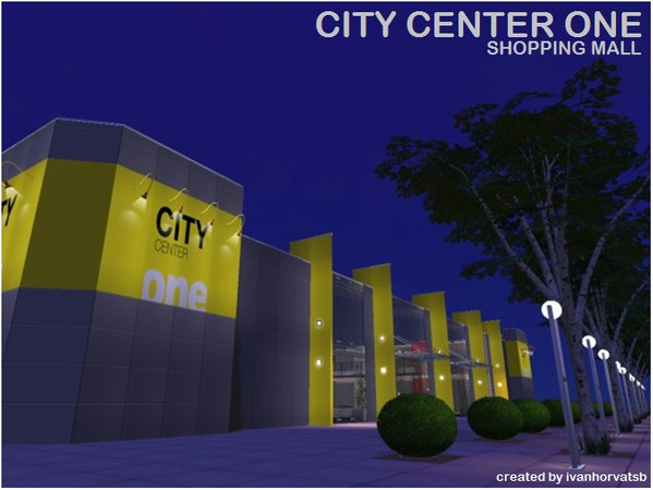 Sims 2 — Shopping Mall CITY CENTER ONE by ivanhorvatsb — Shopping Mall CITY CENTER ONE; complete furnishing and