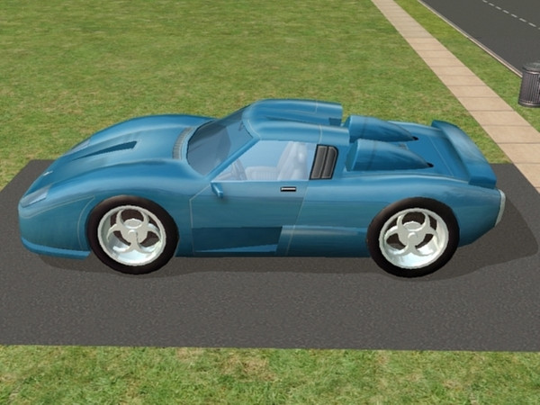 Sims 2 — Sportscars - 2 - Blue sportscar by Jempa922 — This is a blue sportscar