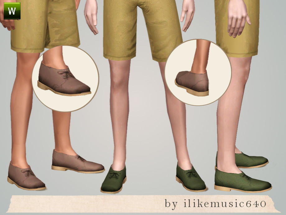 The Sims Resource - Desert Boots AM