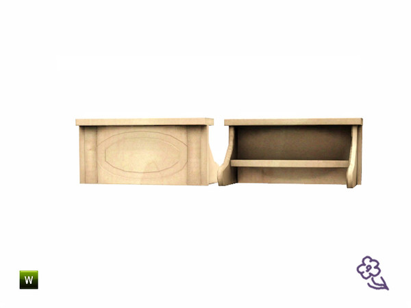 Sims 3 — Barna Island Shelf by Flovv — A pretty matching shelf for the island. More place where you can put your