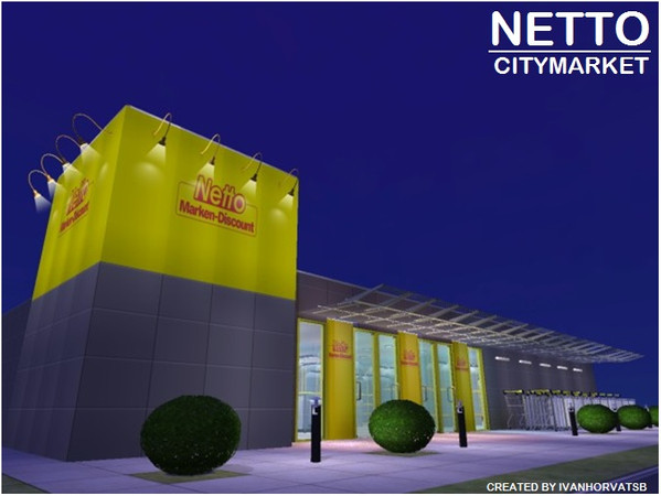 Sims 2 — NETTO CITYMARKET by ivanhorvatsb — NETTO CITYMARKET; complete market furnishing and decorating