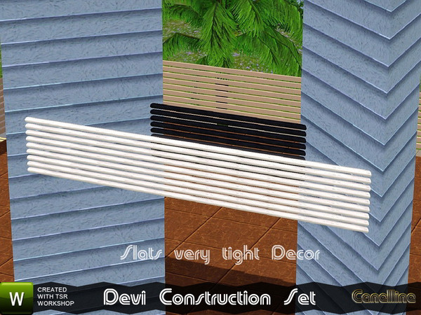 Sims 3 — Devi Construction set. Tubular Slats Siding by Canelline by Canelline — Devi Construction set. Tubular Slats