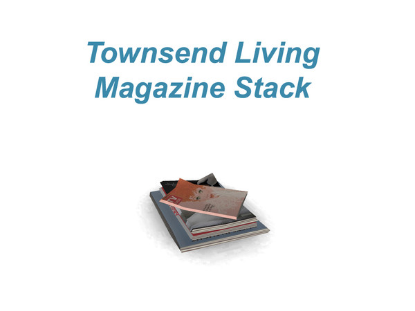 Sims 3 — Townsend Living Magazines 2 by wolfspryte — part of the Townsend Living Clutter Collection Created by Wolfspryte