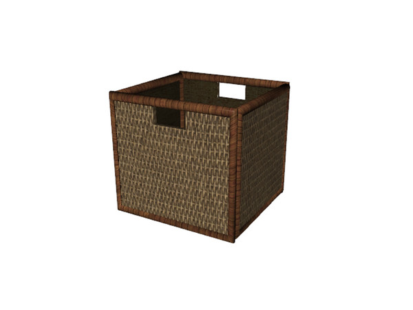 Sims 3 — Ikea Inspired Malm Bedroom Large Wicker Box by TheNumbersWoman — Inspired by Ikea, Priced reasonbly by design.