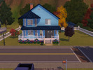 Sims 3 — little blue by CoolKittyKat2 — a unique cozy two story house fit for a small family has two bedrooms two