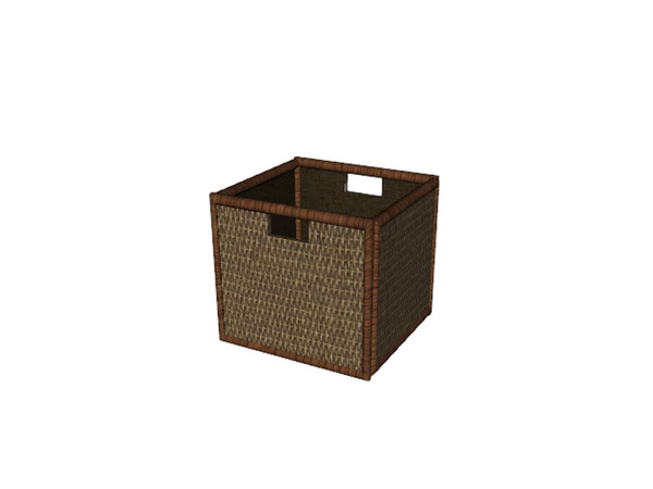 Sims 3 — Ikea Inspired Malm Bedroom Small Wicker Box by TheNumbersWoman — Inspired by Ikea, Priced reasonbly by design.