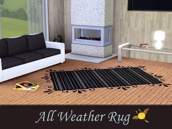 Sims 3 — evi All Weather Rug by evi — It is cute and it easily fits in any room. Change the colour and its texture and