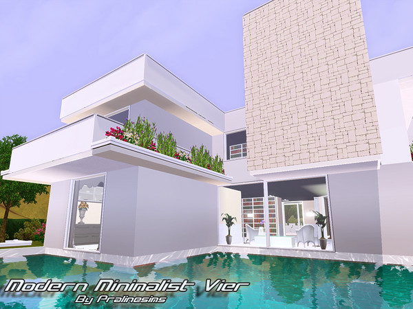Sims 3 — Modern Minimalist Vier by TSR Archive — This is a modern house for your simmies! Its completely furnished and