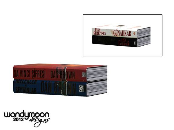Sims 3 — Priza Books - 3 by wondymoon — - Priza Relaxation Corner - Books - 3 - wondymoon@TSR - Jun'2012