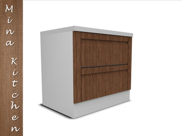 Sims 3 — Mina Counter with drawers by IrishStar — Mina Counter with drawers part of the Mina Kitchen set by IrishStar
