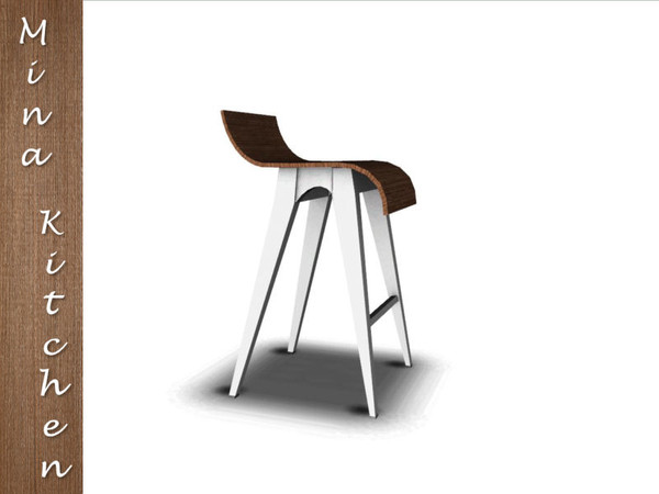 Sims 3 — Mina Bar Stool by IrishStar — Mina Bar Stool. Part of the Mina kitchen set by IrishStar @ TSR 2012