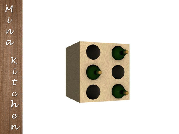 Sims 3 — IrishStar Mina Winerack by IrishStar — IrishStar Mina Winerack Part of the mina kitchen by IrishStar @ TSR 2012