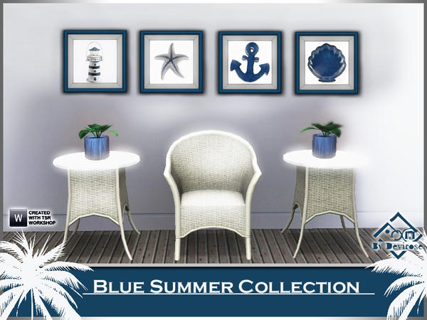 The Sims Resource - Blue Summer Collection