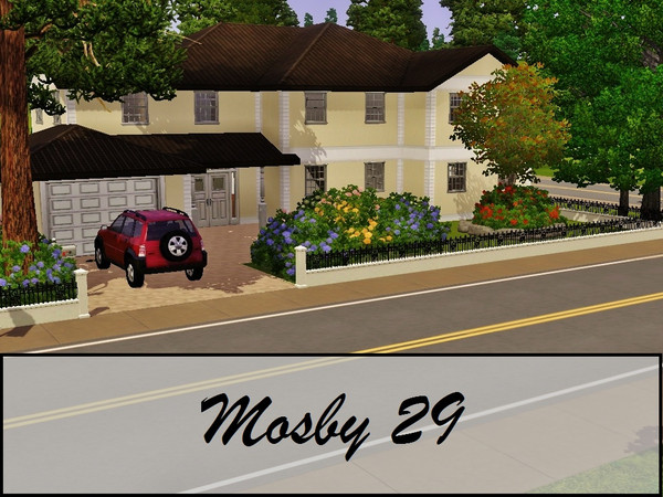 Sims 3 — Mosby 29 by rajaFATman2 — This lovely Suburban home has 4 bedrooms and 4.5 bathrooms with an extra room that can